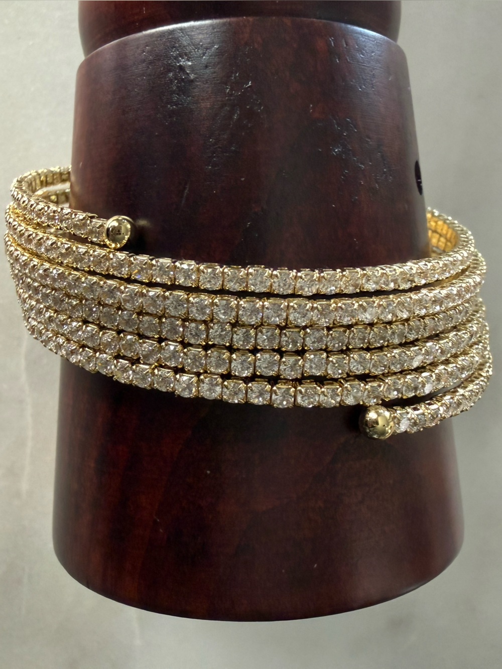 B.b. Lila Curly Cue Multi-Row Wrap Bracelet NWOT